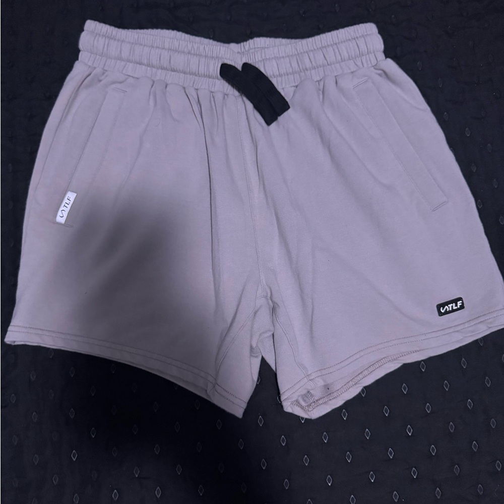 TLF Gray Athletic Sweat Shorts with Elastic Waistband